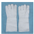 长款分指型防火隔热耐高温并指石棉材质透气通用劳保常规手套AA 五指石棉手套(44厘米) 均码