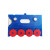 久臻 BQ01 强磁仓库标签磁性材料卡片库房仓储货位卡计数物料牌货架卡片四位数6.5x10cm 一盒装（50个） 蓝色