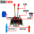 ZS-118 系列多路阀换向阀液压分配器手动 一至五联阀油缸液压阀 四联三双向复位一双向定位