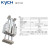 凯宇气动（KYCH）MGQM/L薄型带导杆三轴气动气缸20-25/10-200 MGQM 25*30
