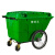 ONEVAN环卫保洁垃圾车 手推垃圾车 物业清洁车 大容量塑料环卫垃圾车 绿色660L