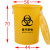 加厚废物垃圾桶黄色诊所用损伤性圆形大号分类中号超大号 160升桶(有盖)