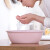 茶花塑料洗脸盆子清洁盆婴儿盆宝宝新生儿抗菌圆盆-L A03001