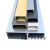 铝合金线槽明装方形金属卡扣压线槽桥架布电缆电线穿线槽隐形装饰 25*25 每米价格