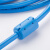 适用 PLC编程电缆DVP下载线 RS232串口数据线DVPCAB215 蓝色 镀金接口 10m
