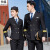 UZOOABC中国机长制服男航空飞行空少学生班服主持酒吧保安物业岗西服 (女装)黑色外套 S