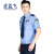 宏益飞保安服短袖 门卫 物业 小区保安 工作制服 灰短袖+标志 160(两套装)