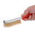 海斯迪克 gnjz-1226 刀型钢丝刷 除锈手持刷塑料柄刷 刀刷 不锈钢丝刀刷