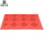 洛楚（Luxchic）三合一地垫灰底红色单刷60cmx90cm 防尘防滑镂空可水洗拼接组合地垫酒店商场门口入户地垫