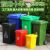 环卫户外分类商用垃圾桶塑料加厚垃圾箱大号小区物业带轮盖240L升 100升进口料轮+盖 黄色