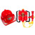 恒百思儿童消防安全帽 儿童消防玩具帽消防员头盔幼儿园安全教育角色过 红色消防帽