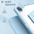 萌木适用于2024款苹果ipad10保护套蓝牙键盘2021平板air6/5亚克力第9代可旋转防弯壳2012pro带笔槽磁吸 白冰色+圆形蓝色键盘+蓝色鼠标 2021/20/19款 10.2英寸