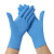 厚创 一次性丁腈蓝色防护手套（无粉）防滑耐磨盒装橡乳胶劳保手套 100只/盒 S