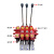 定制DL15/20气控多路换向阀 铲车环卫车手动气控一体液压分配器大 DL15-1联气控 螺纹22X1.5