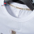 AEMAPE品牌短袖男夏季薄款弹力冰丝光棉男士t恤修身压胶圆领短袖打底衫 白色 GD293 M