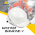 代尔塔(Deltaplus)ABS钻石5型舒适安全帽 荧光条反光可反带 工地检查施工作业102018 白色/无气孔/102018