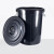 标燕 【黑色100L】大垃圾桶大号黑色户外环卫厨房无盖带盖圆形灰色商用塑料特大号桶ZTT-HSST-9002