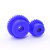 蓝色尼龙齿轮1模15齿-60齿电机凸台齿轮圆柱直齿轮塑料正齿轮 黑色 尼龙凸台 1模36齿 孔6