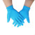 沸耐笙 FNS-01842 一次性PVC手套无粉混复合丁腈透明隔离防护检查手套防水防油 蓝色复合丁腈L码 蓝色 包