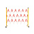 玻璃钢绝缘伸缩管式围栏电力安全施工围挡可移动护栏幼儿园隔离栏 1.2*1米  红白/黄黑管式（颜色可选）