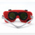 代尔塔(DELTAPLUS） 101013焊接眼镜电焊工作防护眼镜红色翻盖防冲击
