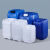 加厚塑料桶方形堆码桶化工废液桶实验室酒精密封桶级5/25L升 2.5L方桶-白色加厚款