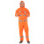 卓迪旭 ZDX-YFT05环卫劳保反光分体雨衣套装，橘红色双层防水雨衣，可定制 L