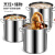 加厚导磁复底304不锈钢汤锅带盖电磁炉汤桶卤肉厨房商用复合底桶 直径45高度26.5cm(导磁底) 超厚