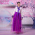米语莉朝鲜族服装女成人大长今演出服演出服少数民韩国传统舞蹈韩服款 酒红色 S
