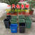 适用于户外环保内筒分类垃圾桶内胆桶塑料桶方形梯形铝塑复合材料 塑料梯形手提(39+24)X28X54cm
