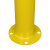 俐茗U型护栏黄黑钢管挡车器汽车车轮定位器可定制LG517长1米
