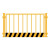 定制工地冲孔基坑护栏网道路工程施工警示围栏建筑定型化临边防护 1.2*2米/黑黄/网格
