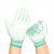 盛港（SHENGGANG）PU防静电手套轻薄透耐磨工作防护手套L 白纱绿（960付）