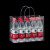 庄太太【15*16*7cm】PVC塑料透明手提袋礼品袋50个小礼物包装袋手拎袋子ZTT-9324B