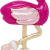 贝奇约翰逊（Betsey Johnson）女士圣诞老人火烈鸟耳钉 Flamingo Stud Earrings 送女友礼物 Pink/Gold