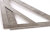 不锈钢三角尺加厚45度木工精准高精度工业级大号等腰直角三角板 12*25CM双面 90度刻度尺