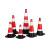 橡胶警示牌路锥反光路障雪糕桶锥形桶隔离墩道路施工安全高速分 红体8斤
