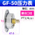 压力表GS GF GU40 50 60高精密过滤器用嵌入式气压表定制 GF-50 F-GF5010M 10公斤