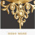 星昔欧式黄铜轻奢钟表家用时尚挂钟客厅现代简约时钟挂墙创意装饰挂表 中号阿拉伯数字表盘-电波机芯