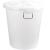 大号塑料桶大水桶加厚储水用带盖圆桶储水特大白桶胶桶级 65升蓝色无盖(加厚款)