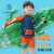 Voda Beba儿童泳衣小童中大童鳄鱼长袖防晒速干度假分体男童泳衣 80-90cm 20-26斤 (1-2岁)