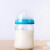 吉田久森大宝宝玻璃奶瓶宽口径240 新生婴儿奶瓶手柄吸管6个月1-3岁 240ml(黄)6个月以上