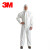 3M 4510白色带帽连体防护服 防粉尘颗粒物化学喷溅耐用 XL码*1件