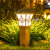 动真格（DongZhenGe）太阳能户外仿古庭院草坪柱头灯花园布置装饰围墙院子照明景观灯柱 高配款-年年有鱼古铜色-高60cm