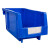 君制 加厚收纳零件盒组合式物料盒螺丝工具盒塑料盒物料箱元件盒 蓝色G1分类零件盒135*105*75mm