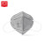 安美尚（ams）A9541 活性碳折叠式防尘口罩（KN95）防尘防飞沫  1盒（50只/盒）