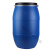 博雷奇工业级抱箍法兰桶手提塑料桶 广口带铁箍法兰桶 120L(新料) 法兰桶