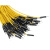适用 1P 彩色杜邦线 公对公母对母 102030CM连接线 30CM (10条) 黄色 公对母