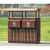 户外垃圾桶景区果皮箱创意公园小区分类环保垃圾箱仿古大号环卫桶 黑色 单桶三色选40*80