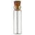 50只胶塞透明玻璃小瓶许愿实验用容器取样瓶卡口西林瓶分装瓶 2.2*3CM玻璃瓶(胶塞)5ML 50只装